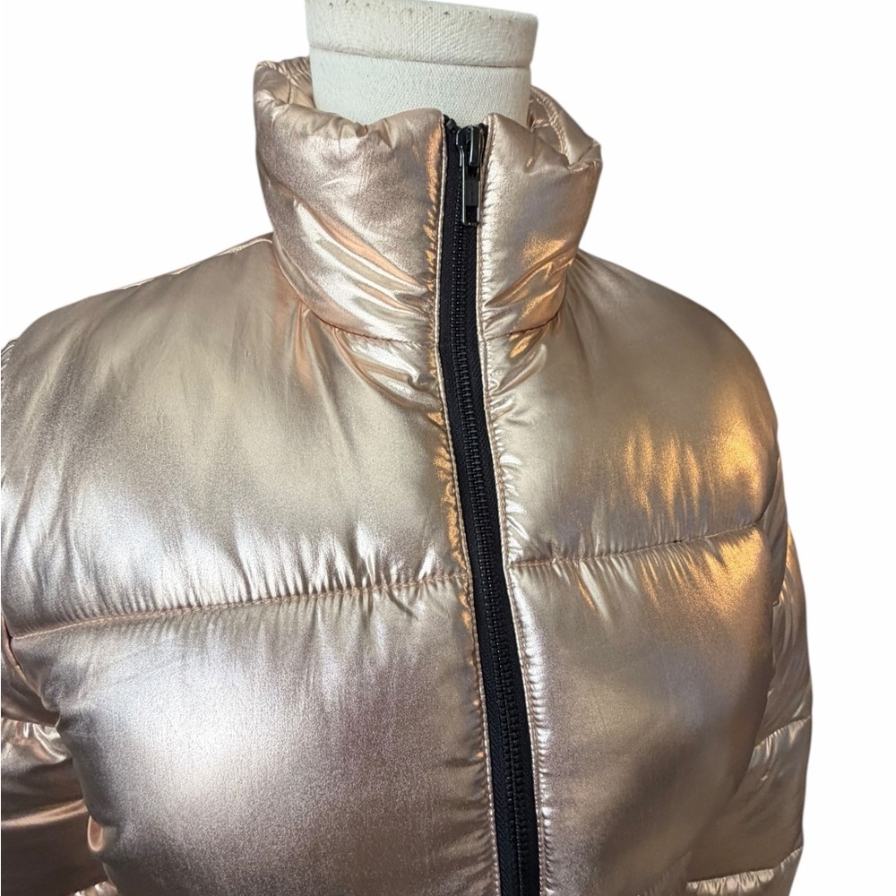 Lovers and Friends Metallic Puffer Jacket Sz XXS - Picture 6 of 14